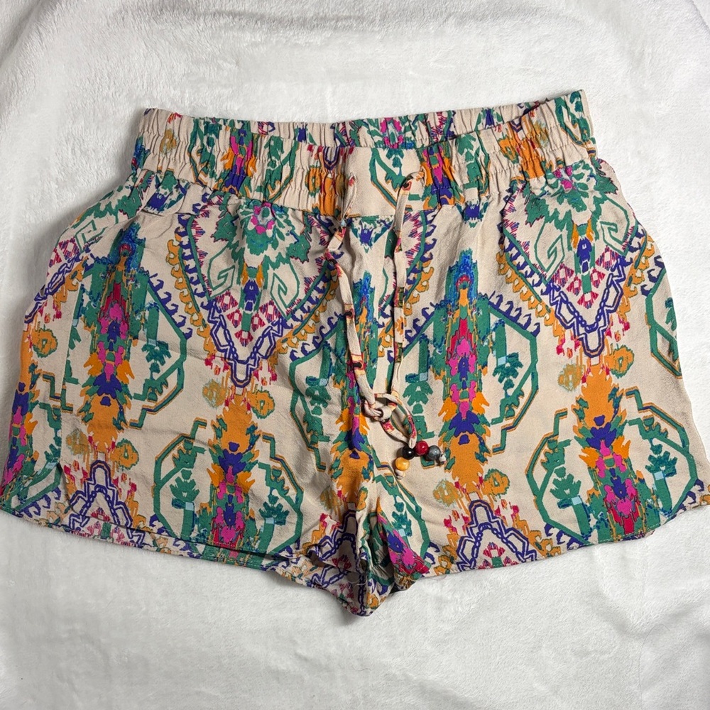 ZARA Multicolor High Waist Women's Shorts